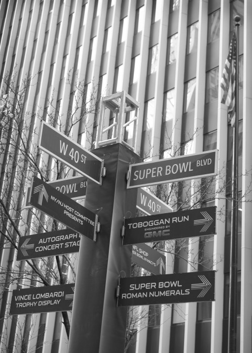 In case you wanted to see exactly where the sponsorship was street signs were modified. Fujifilm 35mm f1.4