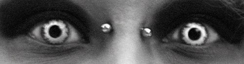 Detail of eyes. Yes, those are special double contacts. 